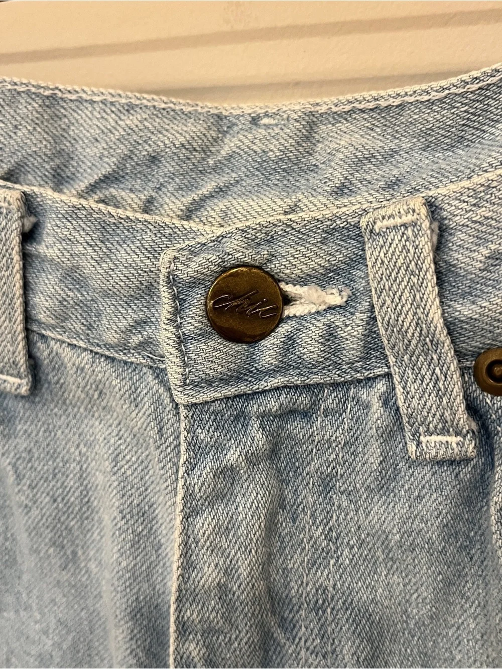 Vintage Chic Denim Bermuda Shorts 90s Retro Longline Americana Casual